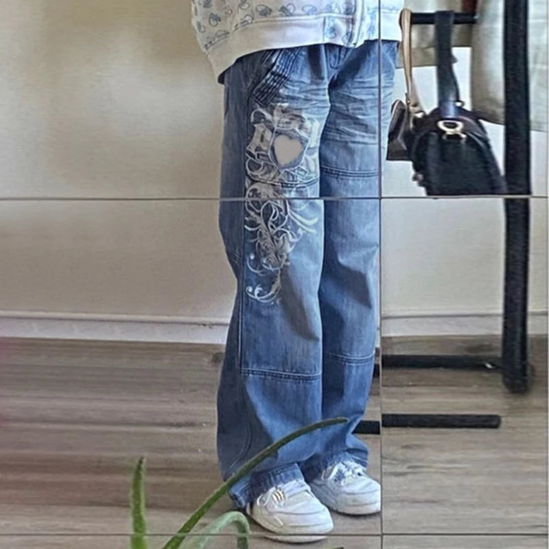 GRIND FLORAL Vintage Baggy Jeans