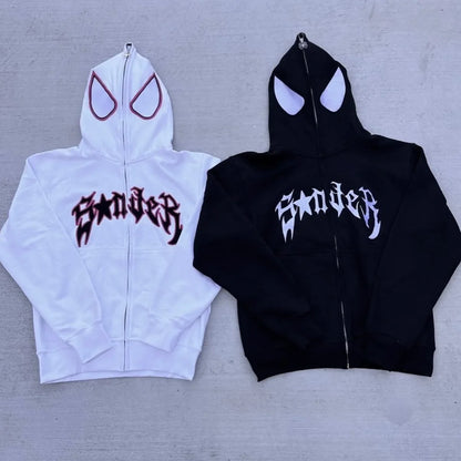 GRIND SPIDER-PUNK Oversized Zip Up