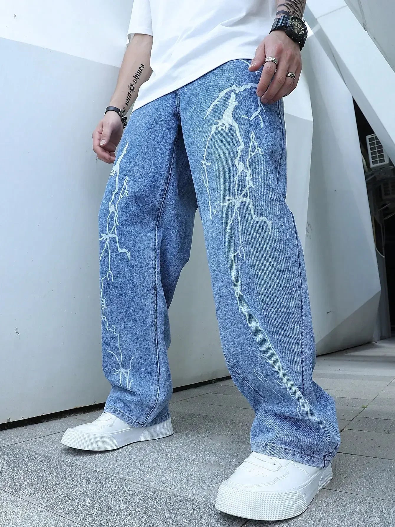 GRIND LIGHTNING Baggy Jeans